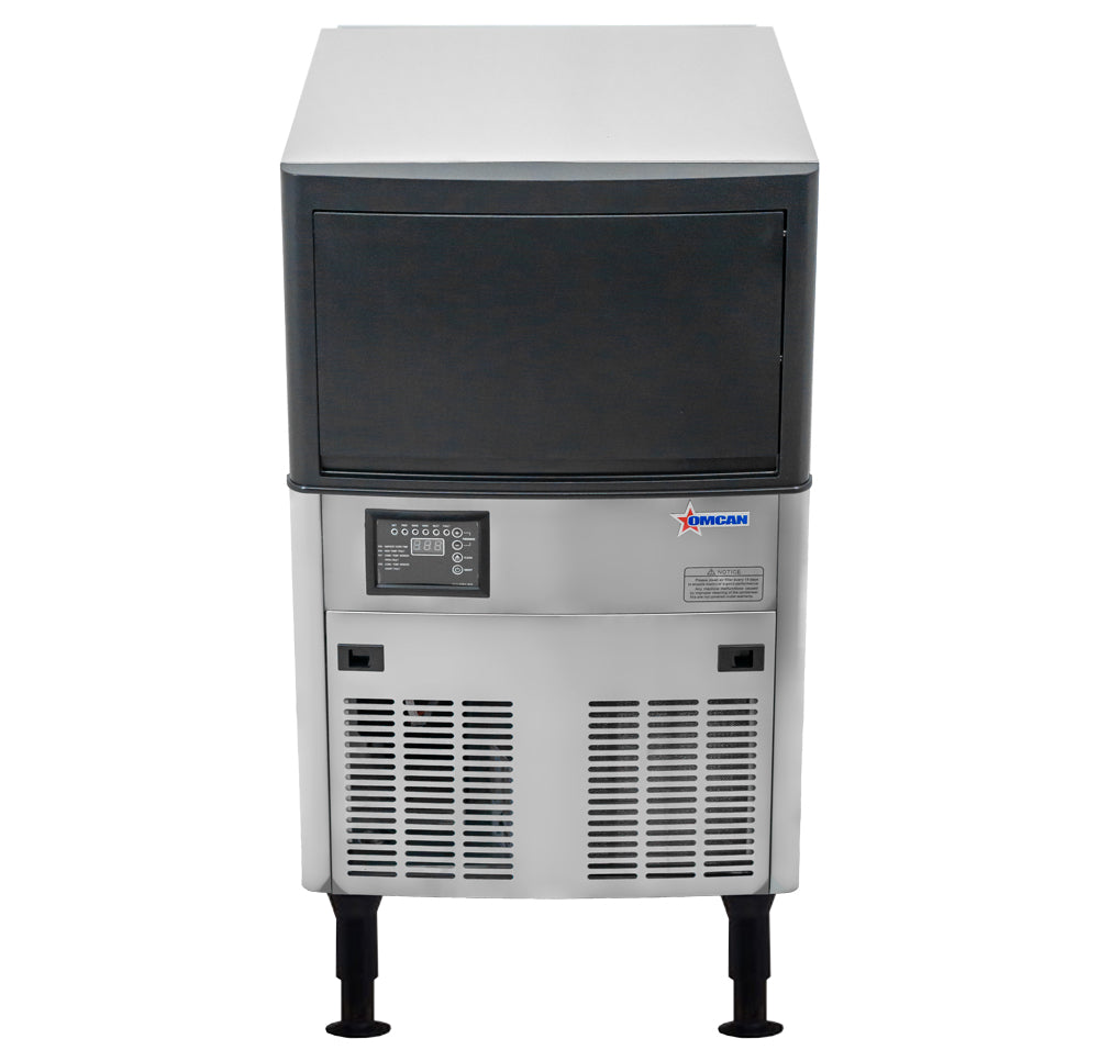Omcan IC-CN-0089S 19.7 In. Ice Maker, 79 lb/Day, 33.1 lb Bin, Full Cube, Air Cooled, Energy Star