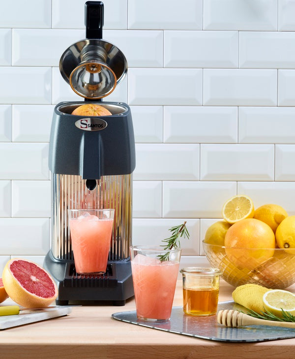Omcan 39687 SANTOS 10 Santos #10 Citrus Juice Extractor with Lever, Chrome, 260W
