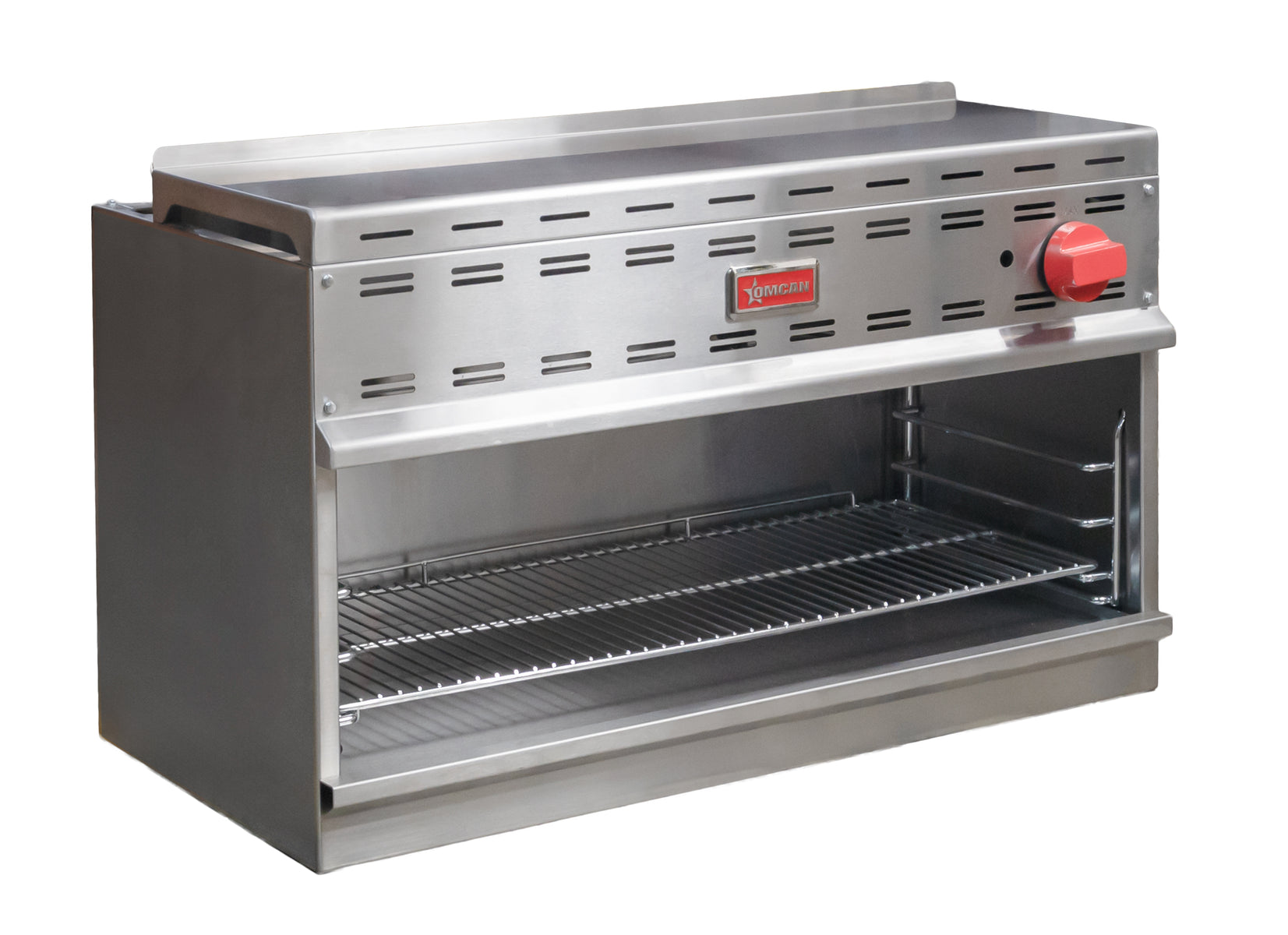 Omcan FW-CN-0036 36 In. Natural Gas Cheese Melter, 30,000 BTU, Wall Mount