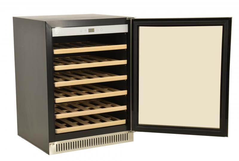 Omcan WC-CN-0051-S Vinovero 23 In. Single Zone Wine Cooler, 51 Bottle Capacity, Stainless Steel Door, R600a Refrigerant