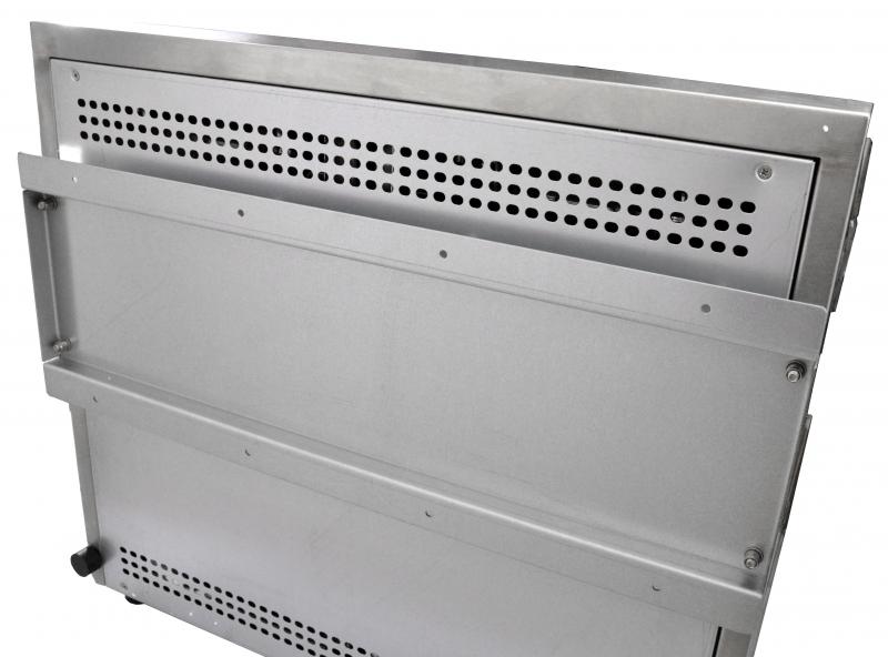 Omcan CE-CN-1633-D 23 In. Quartz Adjustable Double Salamander, 3,200W, Stainless Steel, 240V
