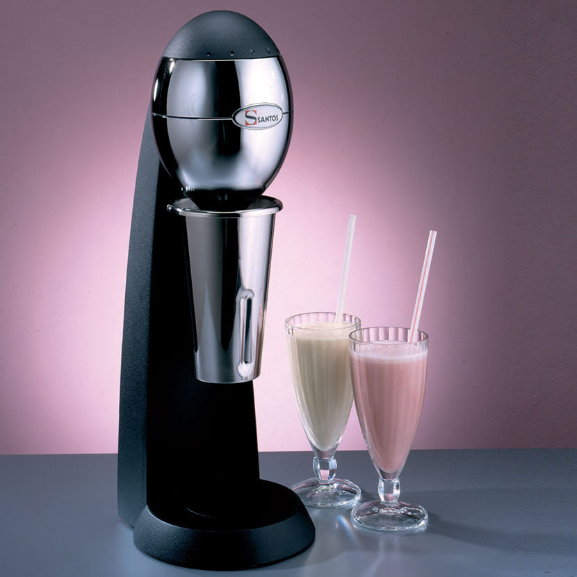 Omcan 44634 Santos #54 Drink Mixer, 230W, Dual Bowl (Stainless Steel + Plastic), 3 Agitators, Reverse Switch