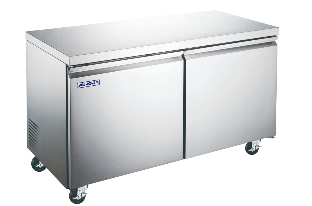 Omcan RE-CN-0011E-HC Aurora 47 In. Undercounter Refrigerator, 2-Door, 11.3 Cu. Ft., R290