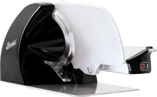 Omcan MS-IN-0250H-BK Home Line 250 10 In. Meat Slicer, Black, Chrome-Plated Steel Blade