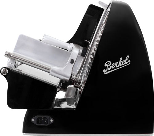 Omcan MS-IN-0250H-BK Home Line 250 10 In. Meat Slicer, Black, Chrome-Plated Steel Blade