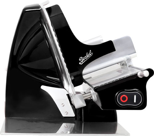Omcan MS-IN-0250H-BK Home Line 250 10 In. Meat Slicer, Black, Chrome-Plated Steel Blade