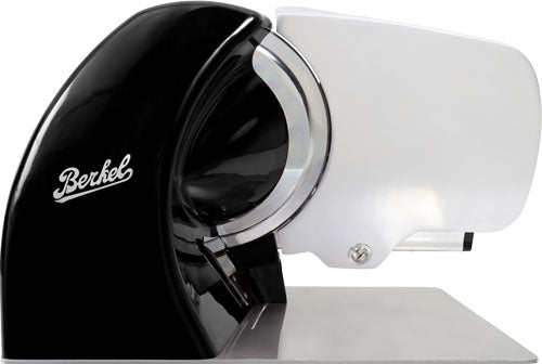 Omcan MS-IN-0250H-BK Home Line 250 10 In. Meat Slicer, Black, Chrome-Plated Steel Blade