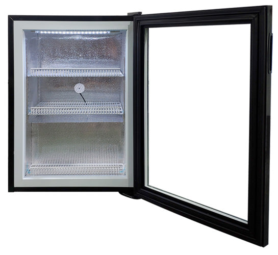 Omcan FR-CN-0098-NB 23 In. Countertop Display Freezer, 98L (3.46 Cu. Ft.), R290a, Manual Defrost, 3 Adjustable Shelves