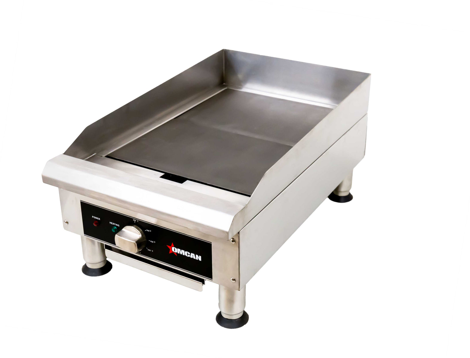 Omcan CE-CN-0350-240V 16 In. Electric Charbroiler with Interchangeable Grill and Griddle Plates, 3.6 kW, 240V