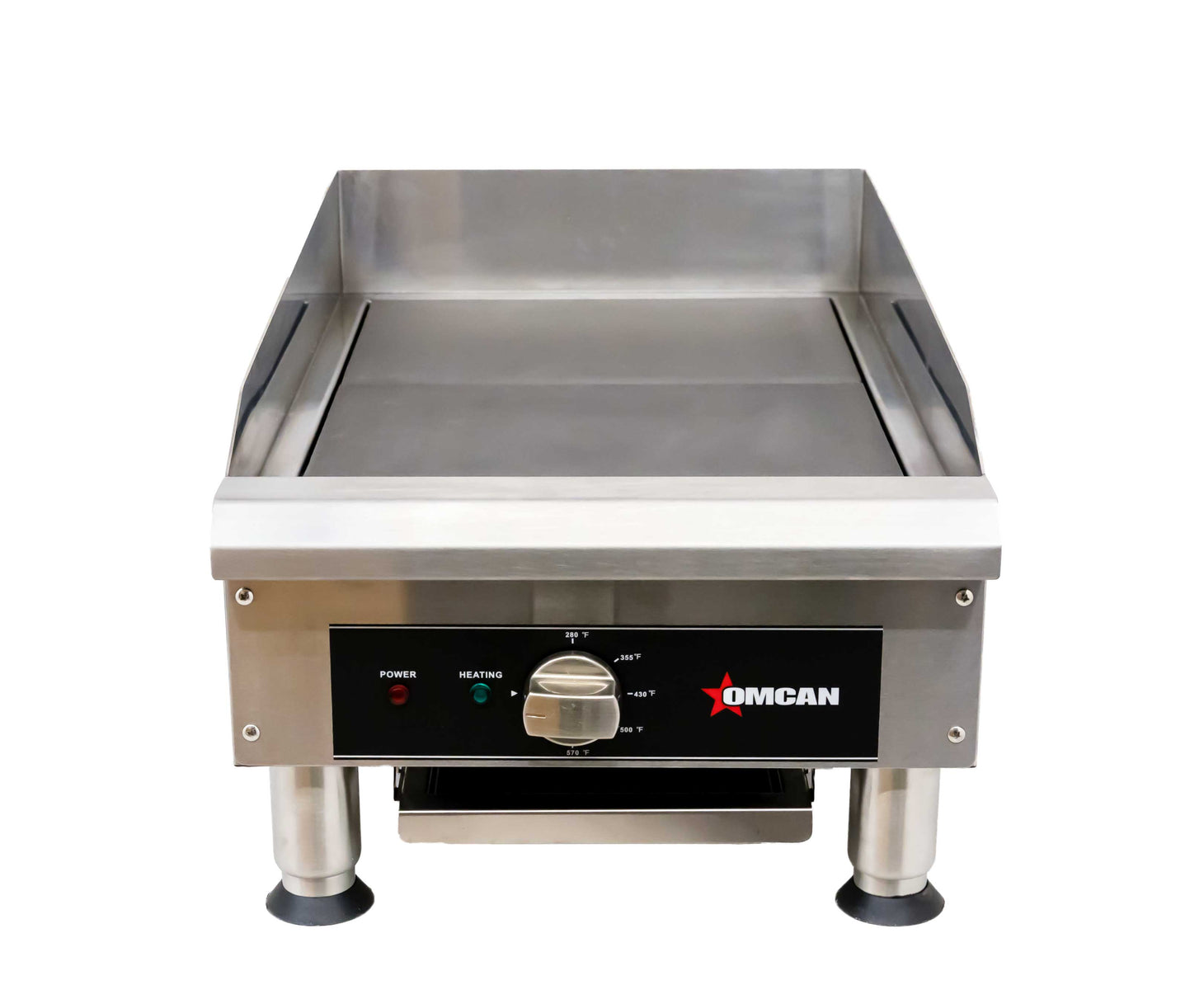Omcan CE-CN-0350-240V 16 In. Electric Charbroiler with Interchangeable Grill and Griddle Plates, 3.6 kW, 240V
