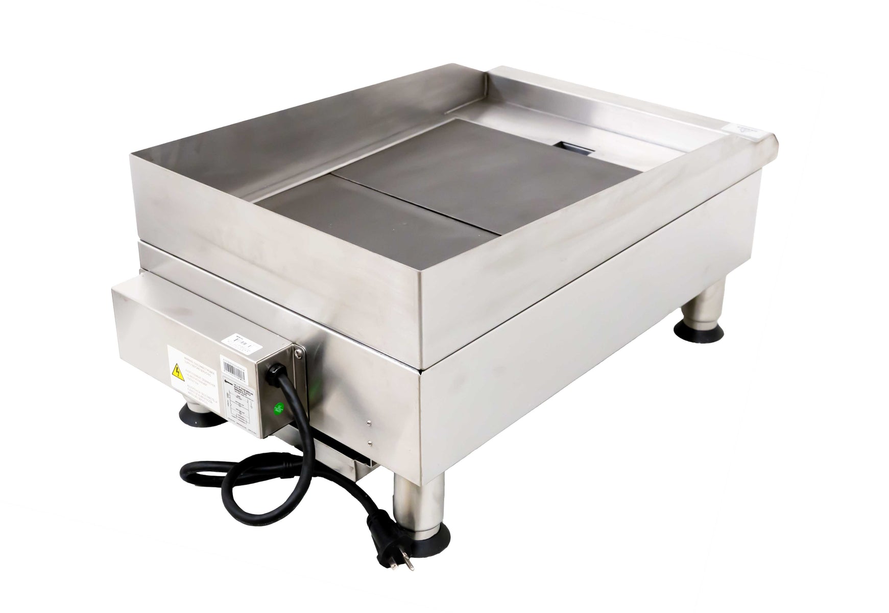 Omcan CE-CN-0350-240V 16 In. Electric Charbroiler with Interchangeable Grill and Griddle Plates, 3.6 kW, 240V