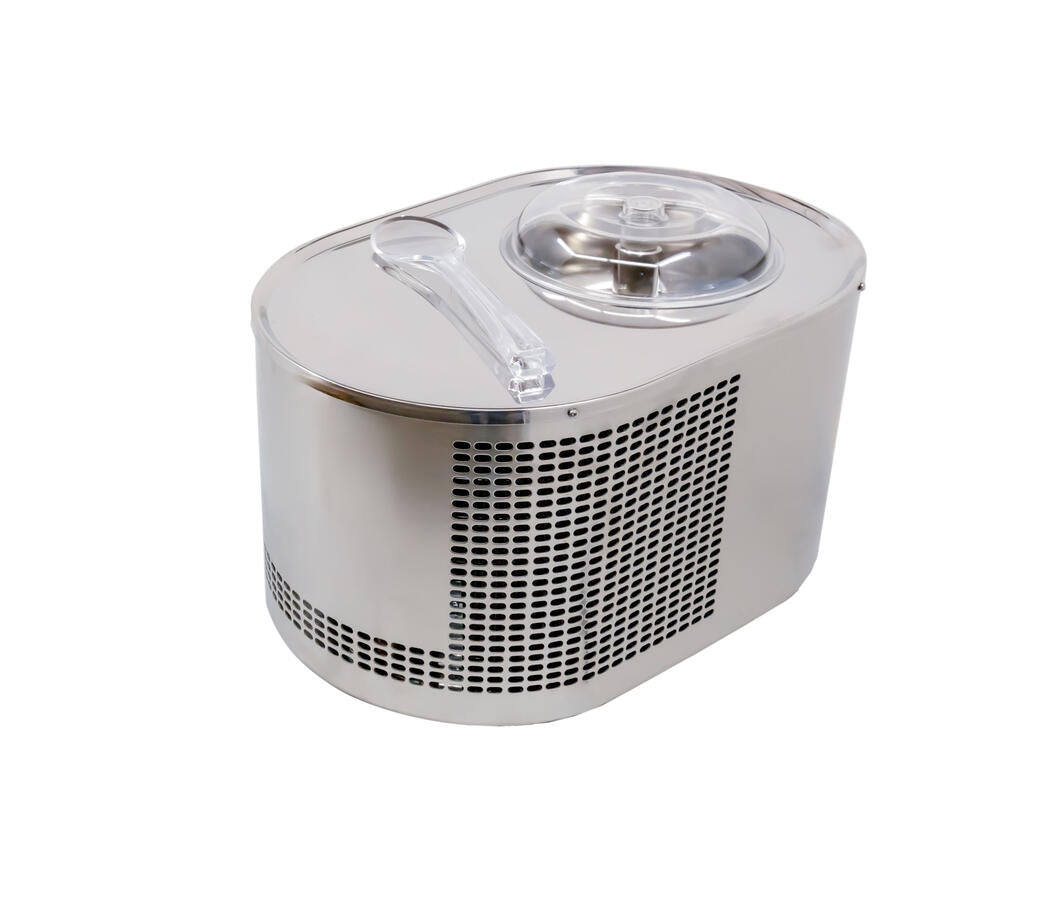 Omcan 58178 Musso Mini Ice Cream Maker, 2L Bowl Capacity, 200W, 80 RPM Induction Motor, R134A, Made in Italy