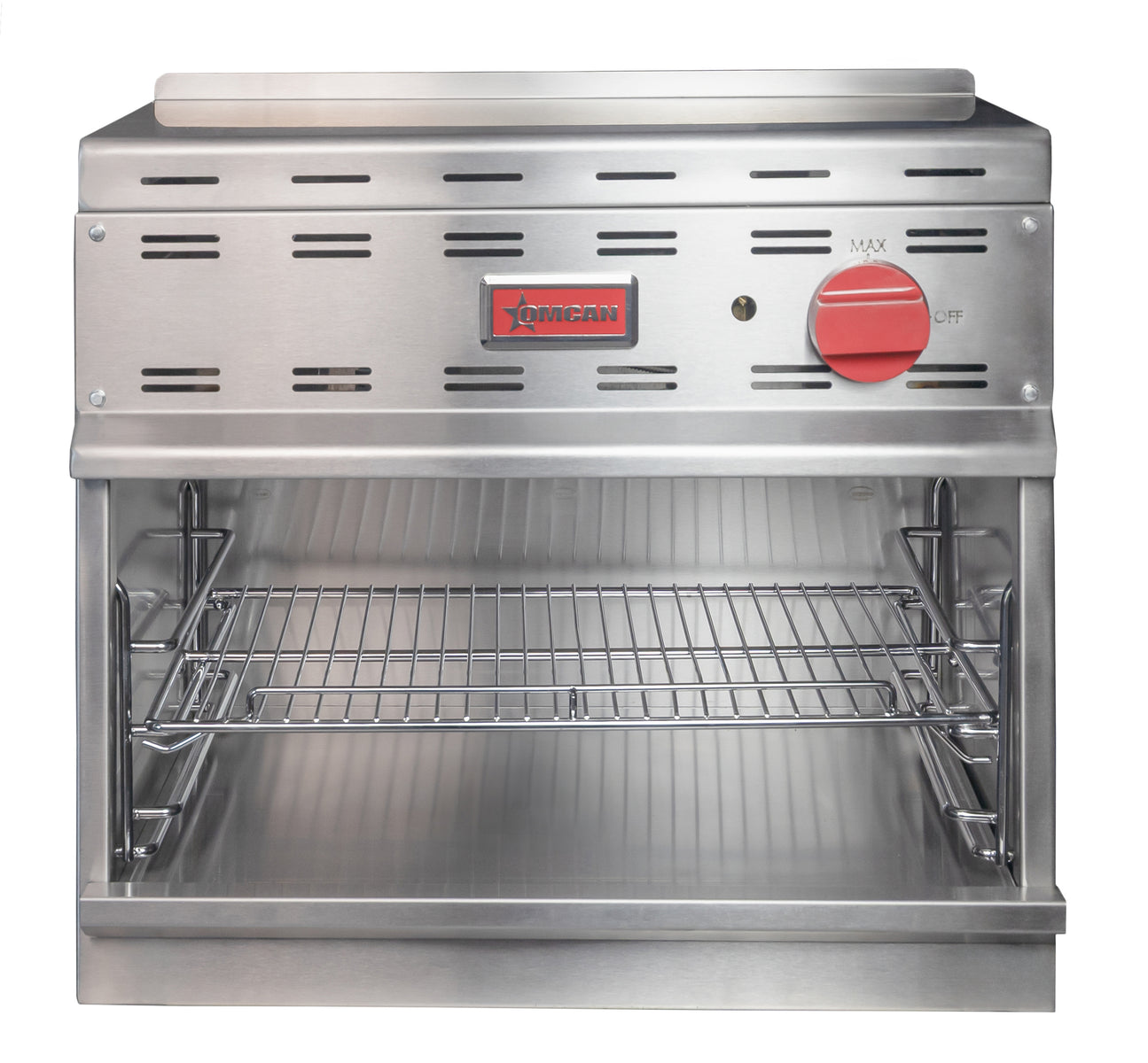 Omcan FW-CN-0024 24 In. Natural Gas Infrared Cheese Melter, 20,000 BTU, Standing Pilot Ignition, Conversion Kit Included