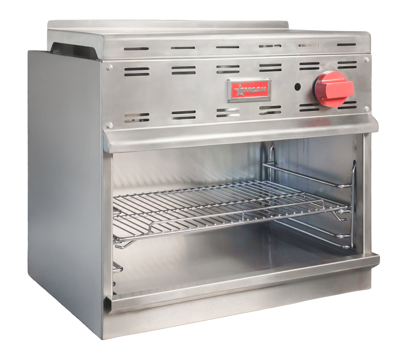 Omcan FW-CN-0024 24 In. Natural Gas Infrared Cheese Melter, 20,000 BTU, Standing Pilot Ignition, Conversion Kit Included