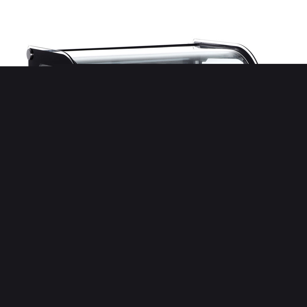 Omcan RS-CN-0120-4 27 In. Countertop Refrigerated Display, 120L (4.24 Cu. Ft.), R290, Curved Glass Front, Ventilated Cooling