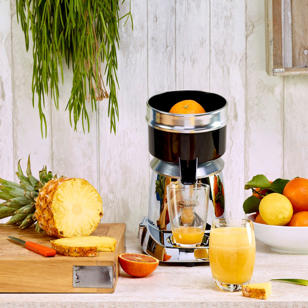 Omcan 44025 SANTOS #11 Santos #11 Commercial Citrus Juicer, Chrome, 155W