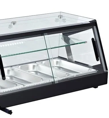 Omcan RS-CN-0064 51 In. Refrigerated Sushi Showcase, Flat Glass, 64L (2.26 Cu. Ft.), Direct Cooling