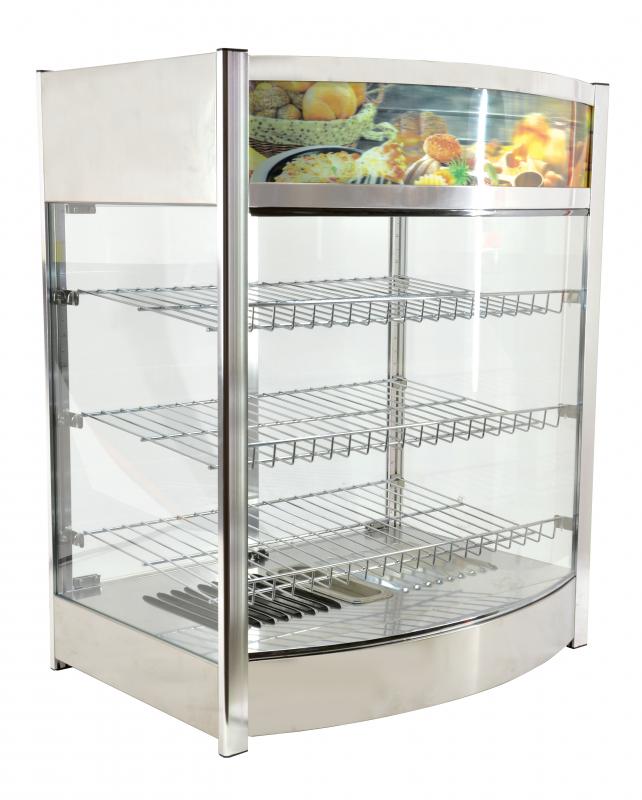 Omcan DW-CN-0137 25 In. Countertop Display Warmer, 3 Shelves, 137L (4.8 Cu. Ft.)