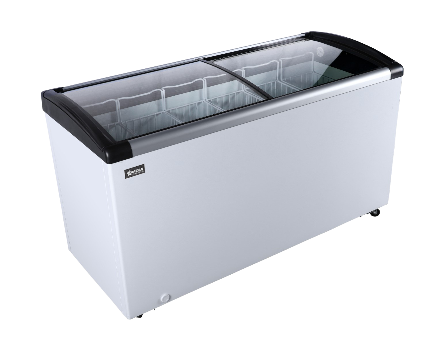 Omcan FR-CN-0366 56 In. Ice Cream Display Chest Freezer, 263L (9.3 Cu. Ft.), Sliding Glass Doors