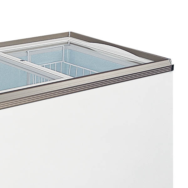 Omcan FR-CN-0400 54 In. Ice Cream Display Chest Freezer, Flat Glass Top, 358L (12.6 Cu. Ft.)