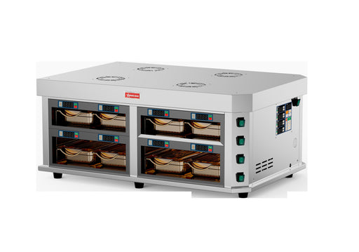 Omcan FW-CN-0004-H 37 In. Horizontal 4-Channel Countertop Food Warmer, Stainless