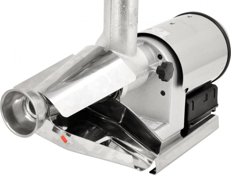 Omcan TS-IT-0080 Electric Tomato Squeezer, 430W (430W), 96 RPM, Stainless Steel Hopper