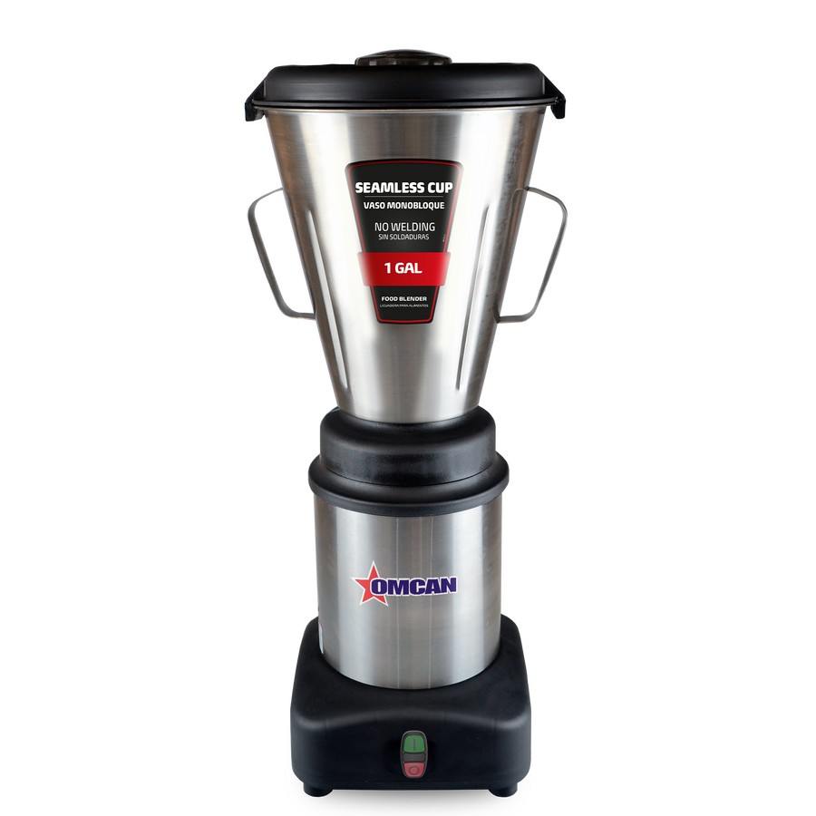 Omcan BL-BR-0004 4L (0.87 Gal.) Countertop Blender, Removable Stainless Steel Cup, 373W