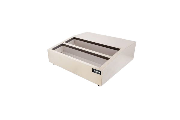Omcan RS-CN-0008 28 In. Countertop Refrigerated Prep Rail, 8 x GN 1/6 Pans, Stainless Steel
