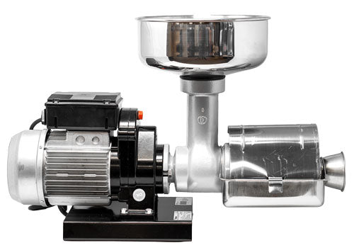 Omcan TS-IT-0110-L Electric Tomato Squeezer, 600W, 110 RPM, AISI 304 Stainless Steel, Meat Grinder Attachment Available