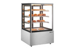 Omcan DW-CN-0271 35 In. Floor Model Display Warmer, Square Glass, 15.7 Cu. Ft. (