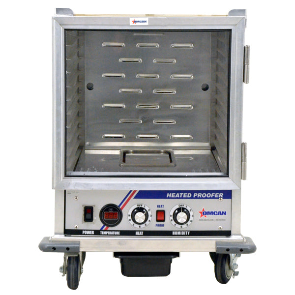 Omcan 43554 21 In. Non-Insulated Heated Proofer Cabinet, 10-Pan Capacity, Casters