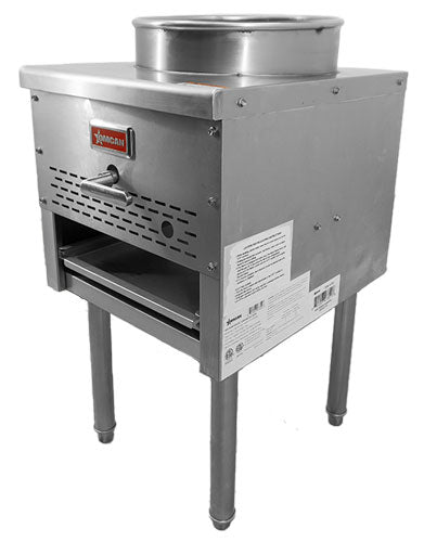 Omcan CE-CN-WOK LP 18 In. Countertop Wok Range, 13" Wok Ring, 95,000 BTU, Liquid Propane, Pilot Ignition