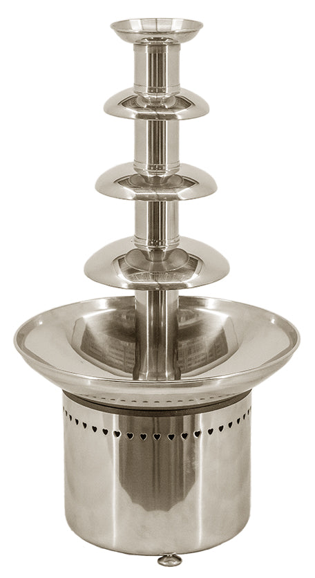Omcan CF-CN-0004 4-Tier Stainless Steel Chocolate Fountain, 8.8 lbs Capacity