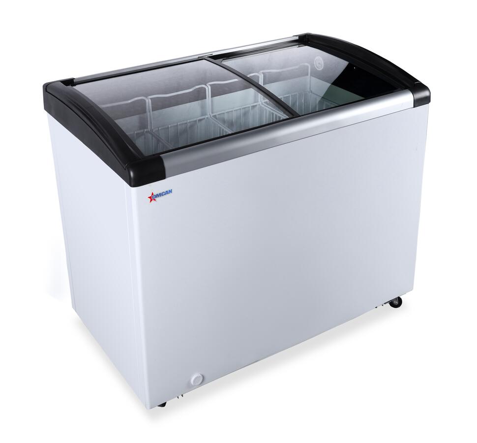 Omcan FR-CN-0266 44 In. Ice Cream Display Chest Freezer, 190L (6.7 Cu. Ft.), Sliding Glass Doors