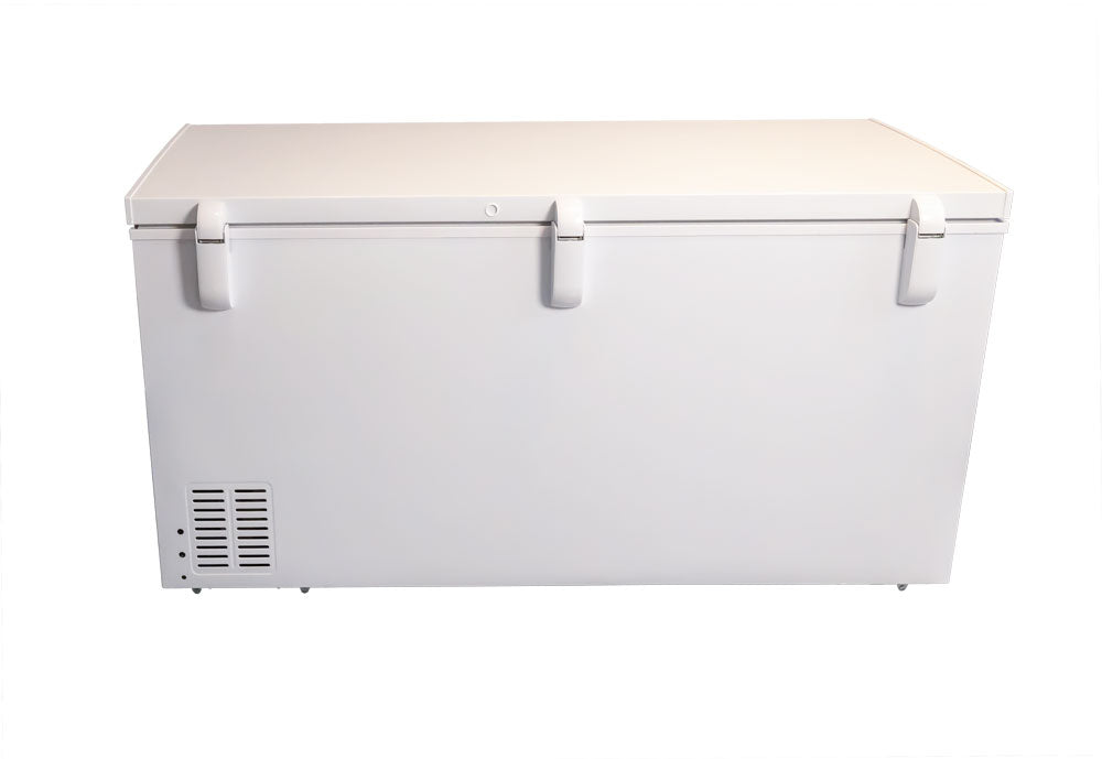 Omcan FR-CN-0445 60 In. Chest Freezer, Solid Flat Top, 15.3 Cu. Ft., Hinged Lid with Lock
