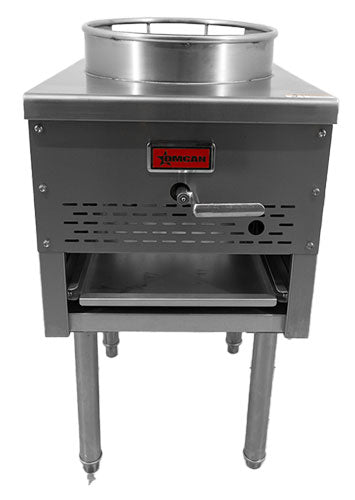 Omcan CE-CN-WOK NG 18 In. Countertop Wok Range, 13" Wok Ring, 95,000 BTU, Natural Gas, Pilot Ignition