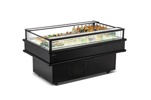 Omcan 48572 RE-CN-2668°F 61 In. Refrigerated Island Self-Service Display Case, 7