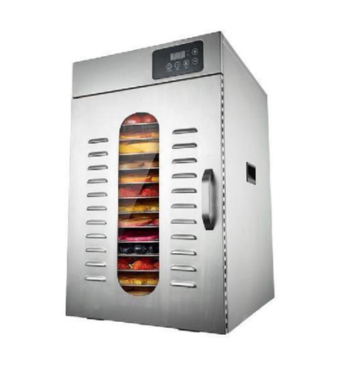 Omcan CE-CN-0016-E 16-Tray Stainless Steel Food Dehydrator, Digital Control, 1,500W