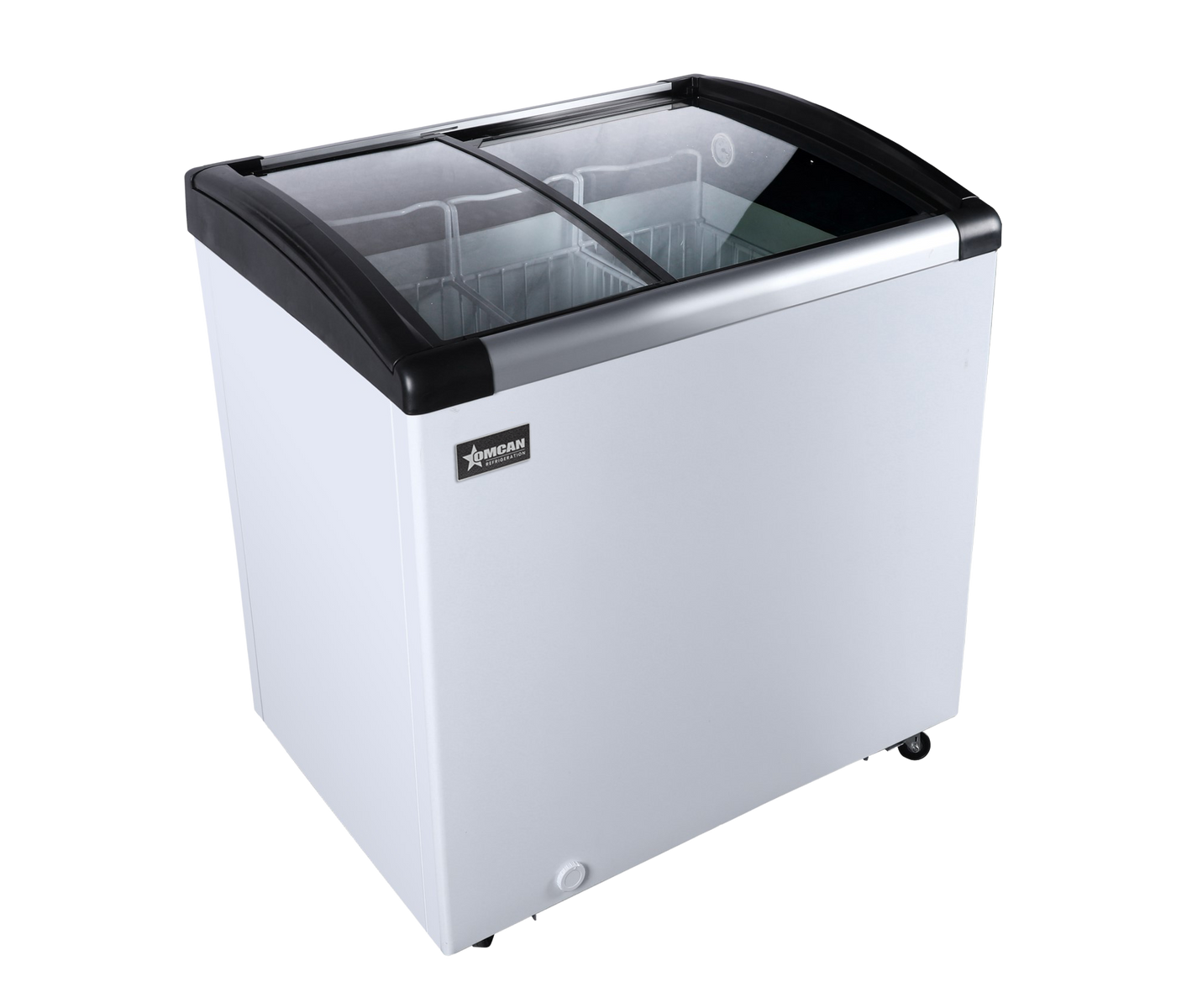 Omcan FR-CN-0176 31 In. Ice Cream Display Chest Freezer, 117L (4.1 Cu. Ft.), Sliding Glass Doors