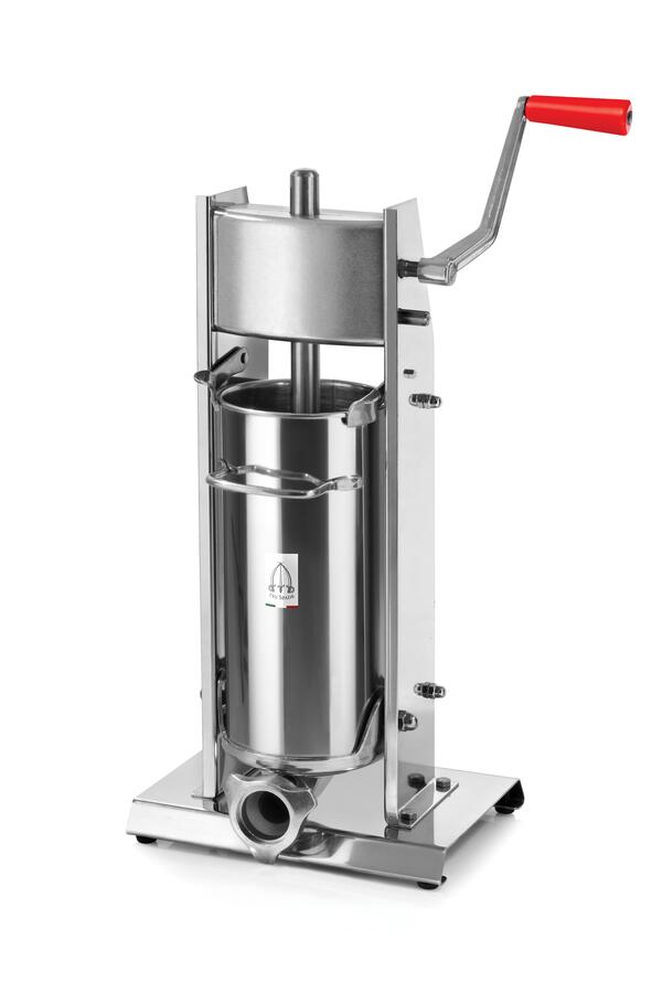 Omcan 13734 10 In. Manual Vertical Sausage Stuffer, 11.0 lb (11 Lb) Capacity, Two-Speed Gear, All Stainless Steel