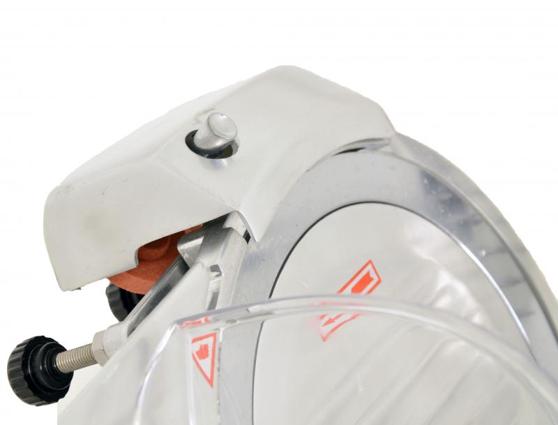 Omcan MS-CN-0250-C 22 In. Belt-Driven Meat Slicer, 10" Blade, 150W, Blade Lock Safety