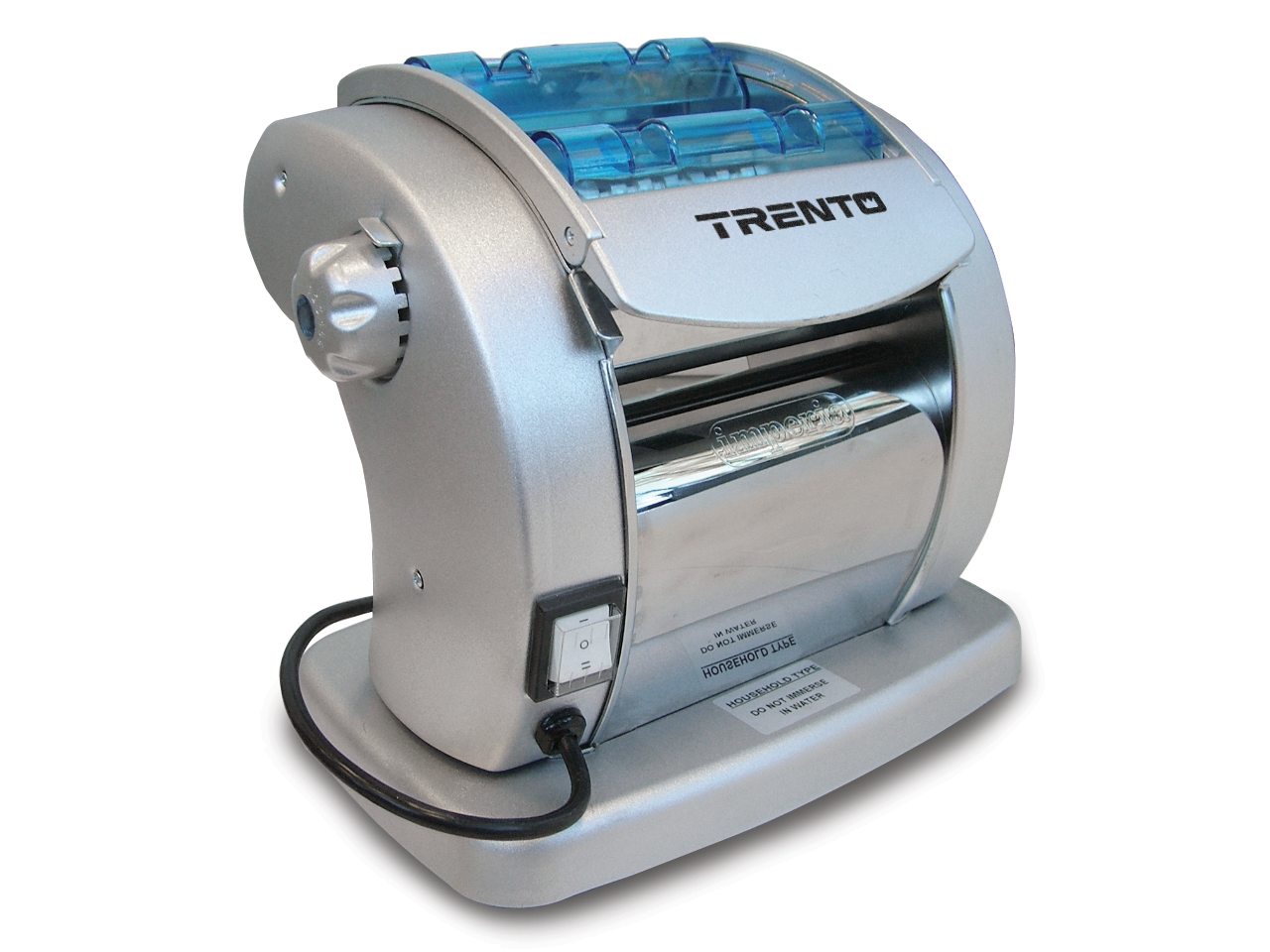 Omcan PM-IT-0146 11 In. Electric Pasta Sheeter, 5.75" Roller Width, 6 Thickness Settings, Safety Guard