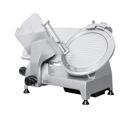 Omcan MS-CN-0195 8 In. Belt-Driven Meat Slicer, 180W, Carbon Steel Blade, Fixed Sharpener