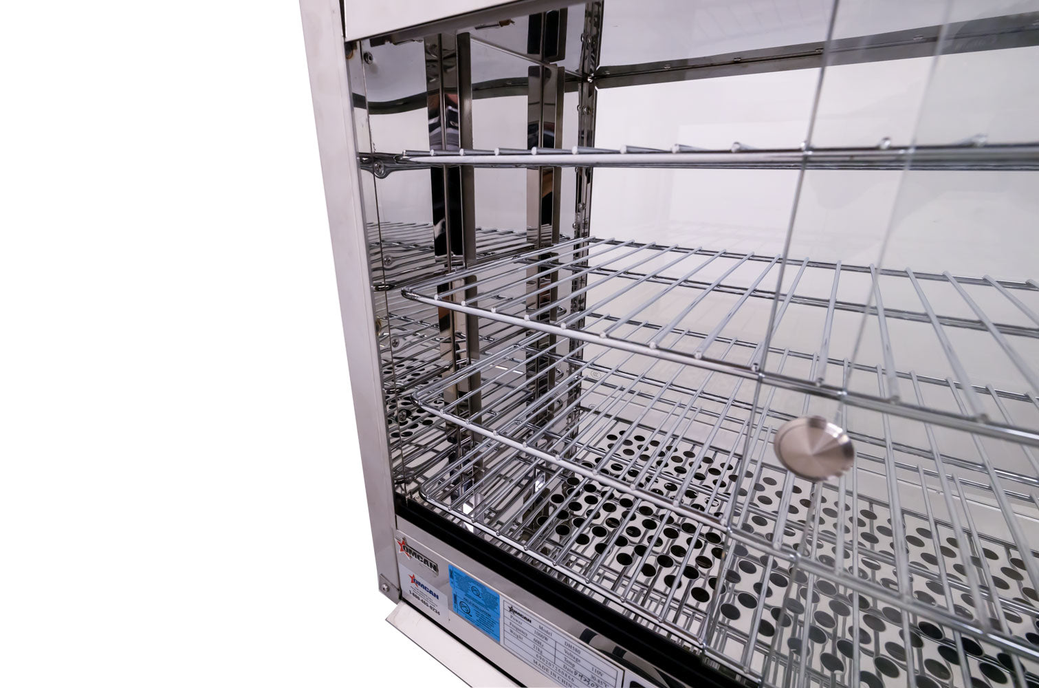 Omcan DW-CN-0641 25 In. Countertop Rectangular Display Warmer, 4-Rack, 1,000W