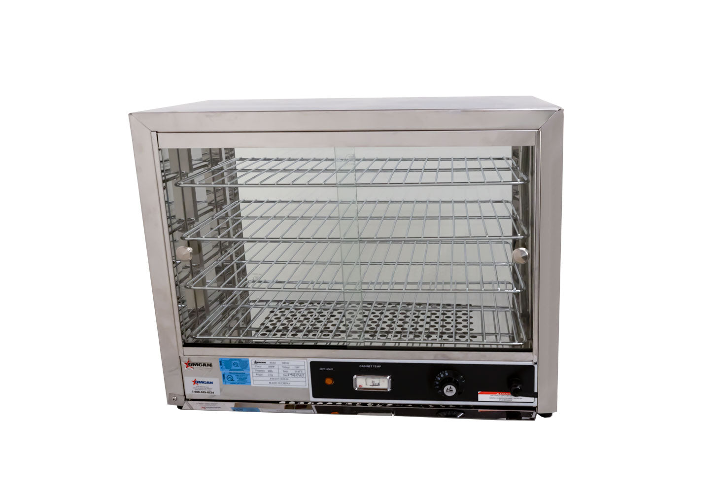 Omcan DW-CN-0641 25 In. Countertop Rectangular Display Warmer, 4-Rack, 1,000W