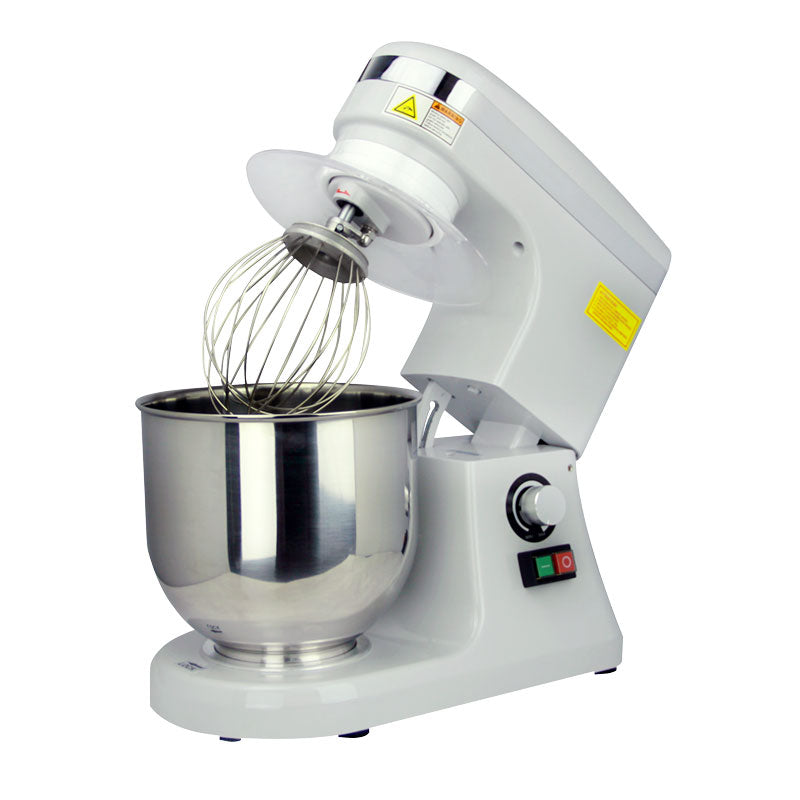 Omcan MX-CN-0007-HG 7 Qt. Countertop Planetary Mixer, 270W, Variable Speed, Gray