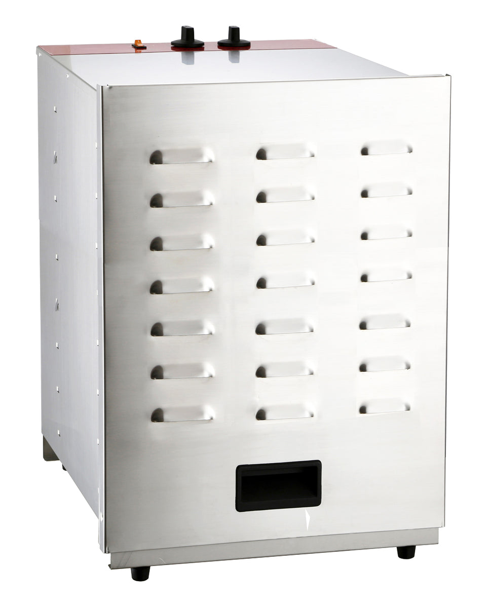 Omcan CE-CN-0016-D 16-Rack Stainless Steel Food Dehydrator, Thermostat Control, 1,000W