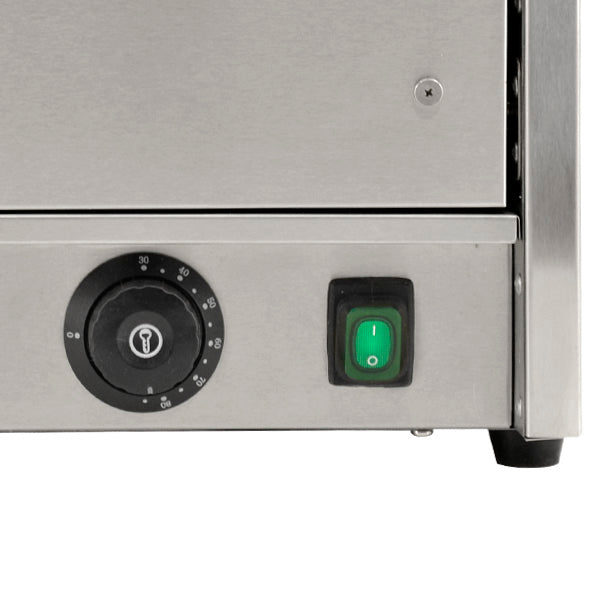 Omcan FW-CN-0032 Countertop Bun Warmer, 32-Bun Capacity, 450W, Dry Heat, Adjustable Timer