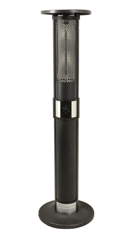 Omcan PH-CN-1400-P 55 In. Electric Column Patio Heater, 1,500W, Carbon Fibre Element, IP24