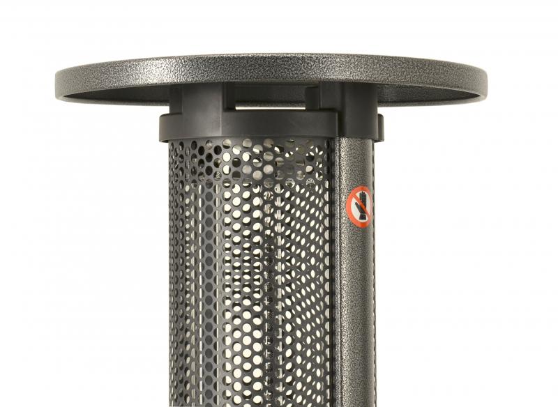 Omcan PH-CN-1400-P 55 In. Electric Column Patio Heater, 1,500W, Carbon Fibre Element, IP24